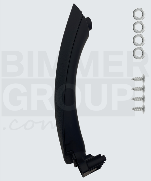 Manilla de puerta trasero izquierdo negra para BMW Serie 3 (E90/E91)