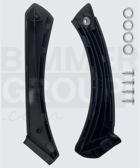 Manilla de puerta trasero izquierdo negra para BMW Serie 3 (E90/E91)