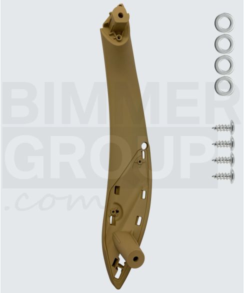 Manilla de puerta beige del lado acompañante para BMW Serie 3, Serie 4, M3, M4 (F30/F31/F32/F33/F34/F36 F80/F82/F83)