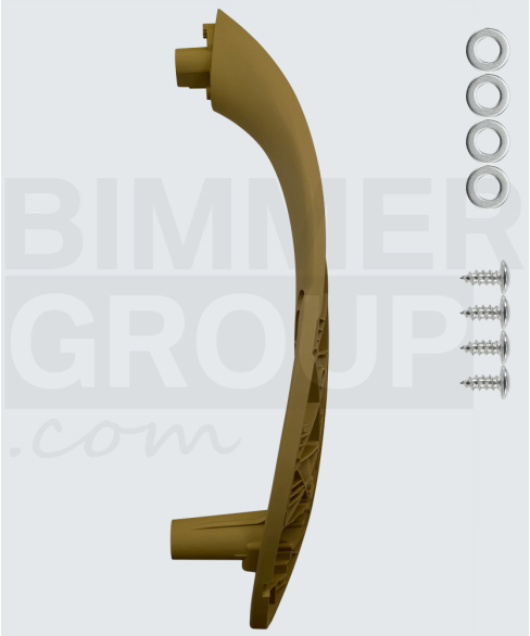 Manilla de puerta beige del lado acompañante para BMW Serie 3, Serie 4, M3, M4 (F30/F31/F32/F33/F34/F36 F80/F82/F83)