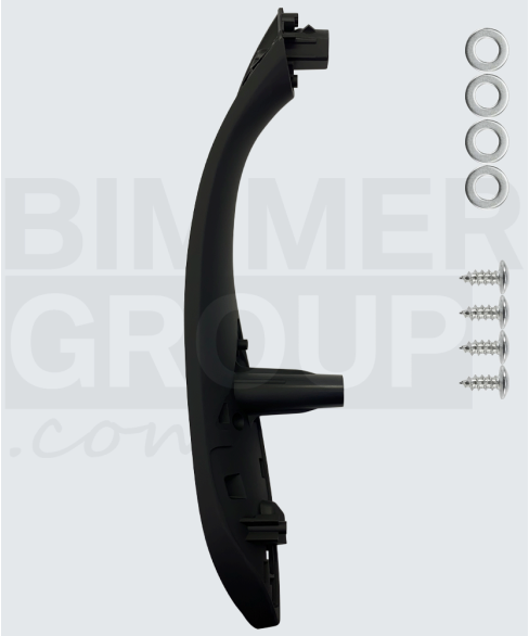 Manilla de puerta trasero derecho negra para BMW Serie 3, Serie 4, M3, M4 (F30/F31/F34/F36/F80)